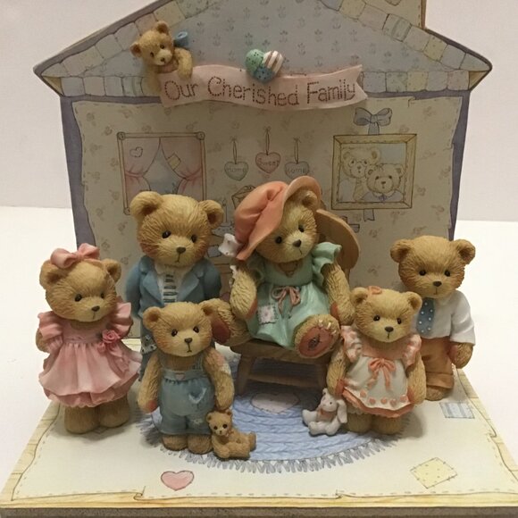 Cherished Teddies 651125 Our Cherished Family A Seven Piece Collector Set Vtg - Picture 5 of 8